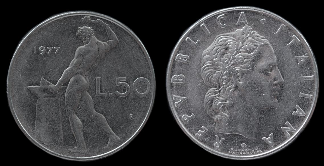 Moeda 50 Liras 1977 Moeda 50 Liras 1977