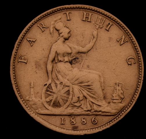 Moeda 1 Farthing de 1886