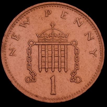 Moeda New Penny de 1971