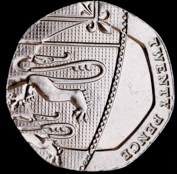 Moeda 20 Pence de 2013