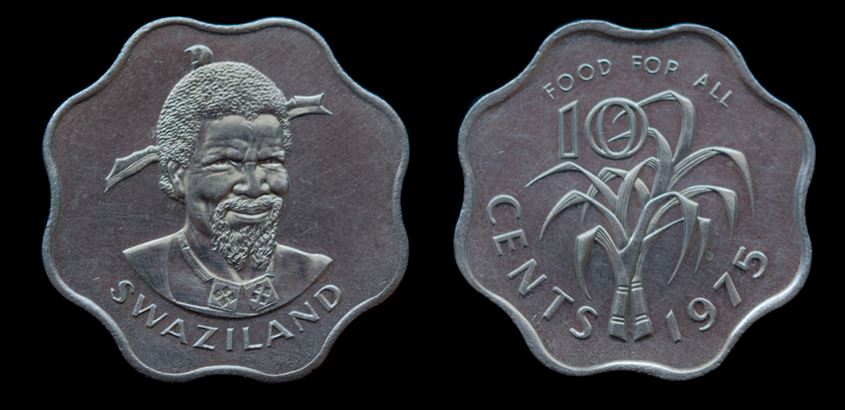 Moeda 10 Centavos 1975 - FAO (Cana de Açúcar) Moeda 10 Centavos 1975 - FAO