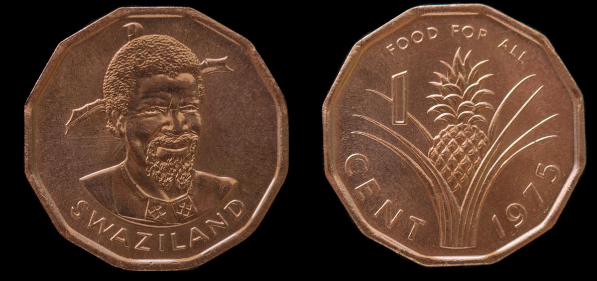 Moeda 1 Centavo 1975 - FAO (Abacaxi) Moeda 1 Centavo 1975 - FAO